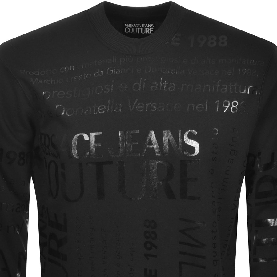 Alternative Image for ProductVersace Jeans Couture Logo Sweatshirt Black2